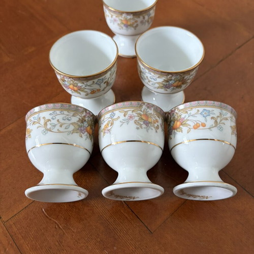Noritake Ireland egg cups set of 6 like new with vibrant colors