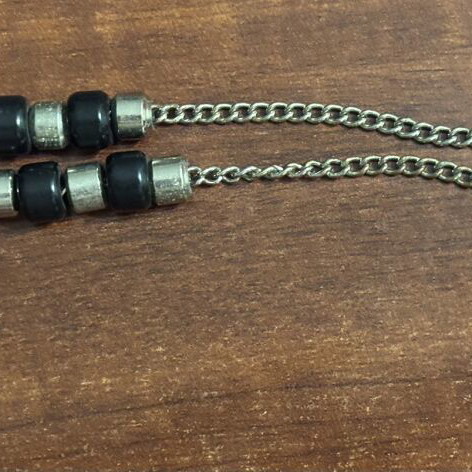 PAOK accessory set with komboloi, macrame bracelet, chain with ring and carabiner