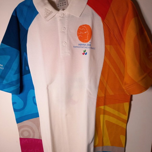 Adidas collectible volunteer shirt Paralympics Athens 2004 like new
