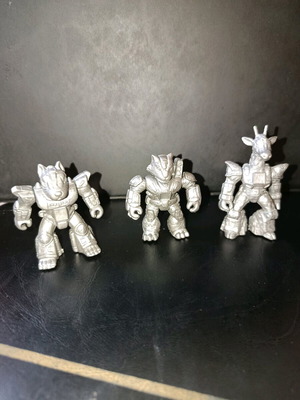 Τερατομαχοι battle beasts γκρι ασημί σαν καινούργιο, λοτ 3 τεμάχια