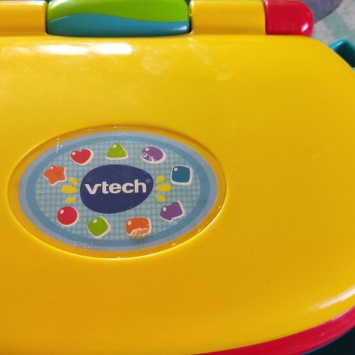 Vtech colorful laptop toy used, English