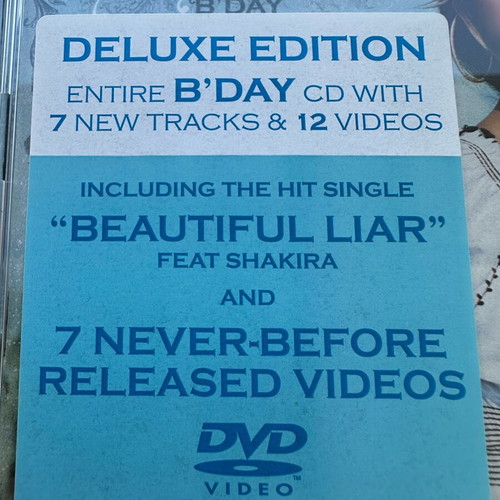 Beyonce B’Day Deluxe Edition CD & DVD like new, R&B / Soul