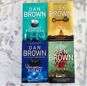 Συλλογή 4 Βιβλίων Dan Brown στα Αγγλικά (Digital Fortress-The Lost Symbol-Deception Point-Inferno)