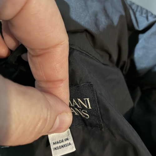 Armani jacket summer jacket with hood like new, black