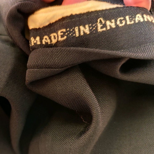 Blue fabric pants used S-M size