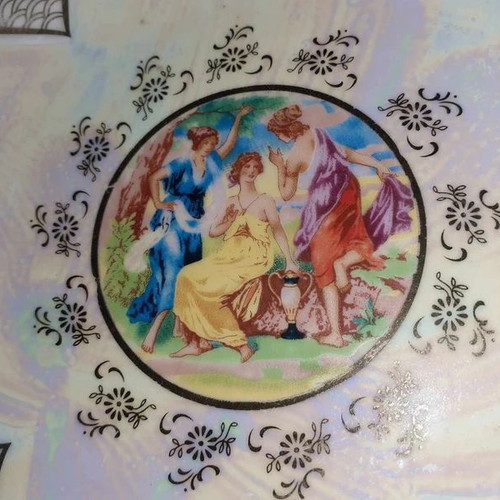 Thun fondue pot like new, Bohemian porcelain with 24K gold details