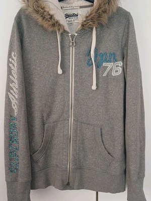 Superdry women's grey jacket like new