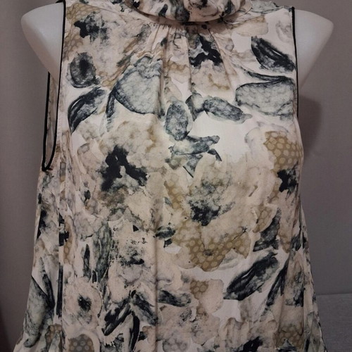 Mexx pants and Twin-set blouse like new, white and gray