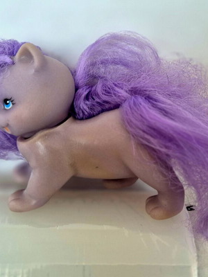 My Little Pony Lady Lovely Locks φιγούρα γατάκι 1988, μωβ λιλά