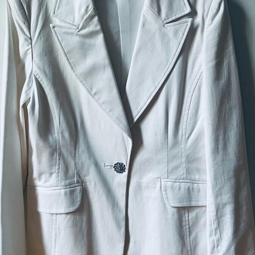 White jacket size M/L like new, cotton gabardine