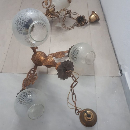 Vintage ceiling lights used, set of 2
