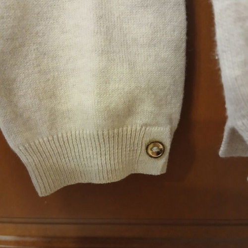 Zara Basic knitted cardigan with gold buttons like new, beige