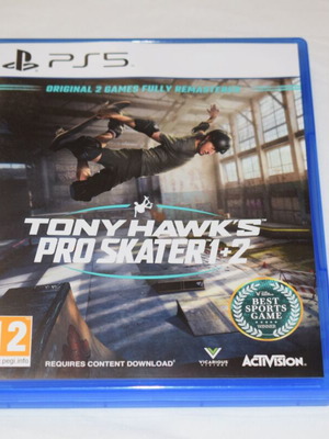 Tony Hawk's Pro Skater 1 + 2 Remastered PS5 game