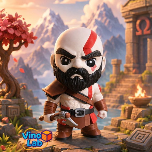 Kratos mini figure God Of War, 11 cm