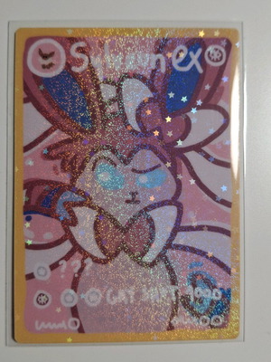 Custom Derpymon Sylveon card new with foil effect