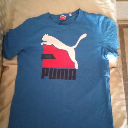 Puma men's blue shirt like new, size Small
