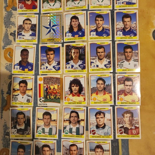 Panini Football 97 Stickers like new, 39 pieces with backs