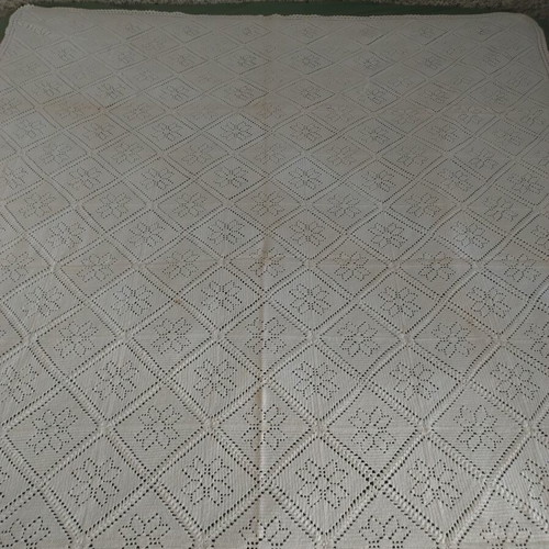 Handmade blanket like new, vintage heirloom 196x145 cm