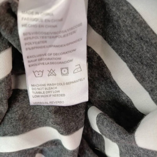 RELAXX by EXIST plus size maxi dress, grey and white stripes