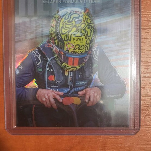 F1 Topps Chrome 2025 Helmet Lando Norris HC-4 card like new