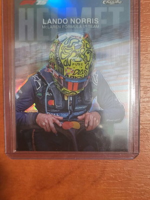 F1 Topps Chrome 2025 Helmet Lando Norris HC-4 card like new