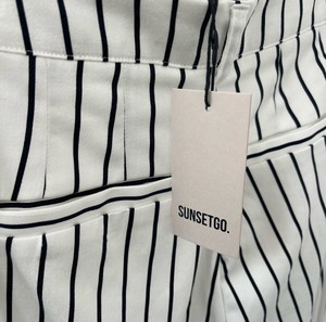 SUNSETGO stripped trousers | ριγέ παντελόνι sunsetgo