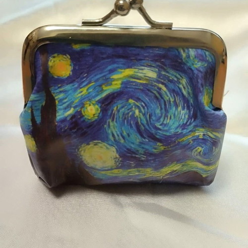 Van Gogh "Starry Night" Coin Purse new, blue multicolor