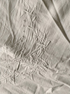 White duvet cover 1.50x2.20 traditional cotton handmade new