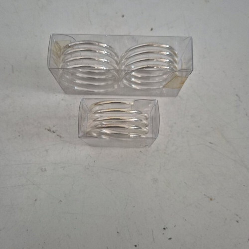 Silver-plated napkin rings set of 3