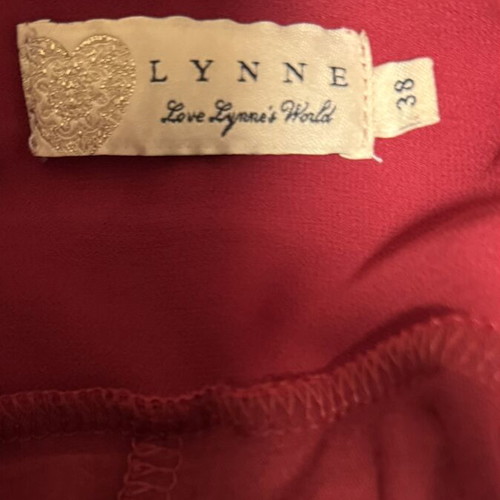Lynne red medium maxi dress with side zipper