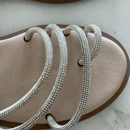 Ioannis silver sandals size 40