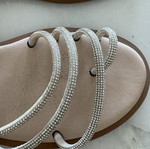 Ioannis silver sandals size 40