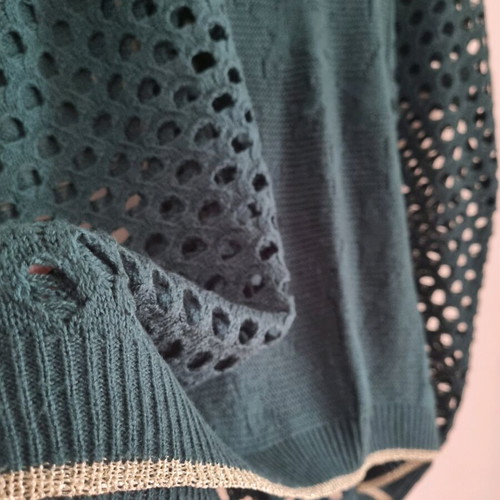 Boho Chic knitted blouse poncho like new