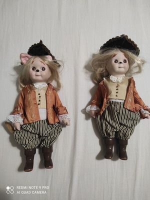 De Agostini Fairy Tale Porcelain Dolls set of 2 like new