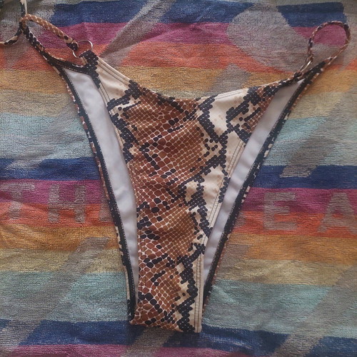 Women's bikini swimsuit large brown like new