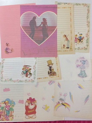 Collection of old letters used