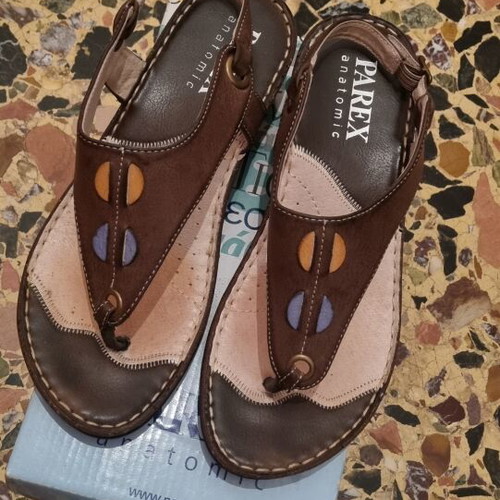 Parex women's anatomical sandals like new, size 38, brown