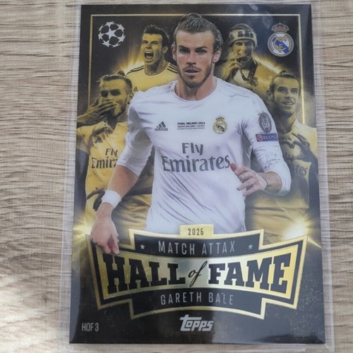 Gareth Bale Hall of Fame Match Attax 2025-2026 UCL card new