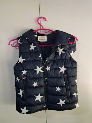 Zara kids' vest blue like new, age 8/9
