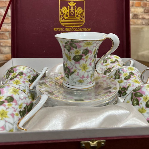 Limoges porcelain tea cup set 12 pieces new
