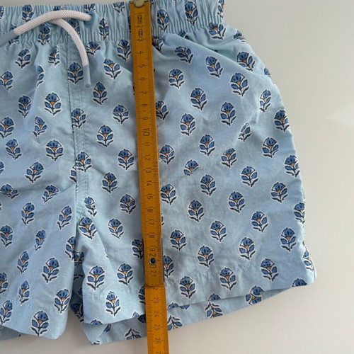 Zara Kids Blue Swim Shorts with Floral Print Size 6-7 Years Like New