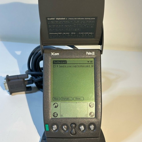 Palm III 3Com used handheld organizer with touchscreen and stylus