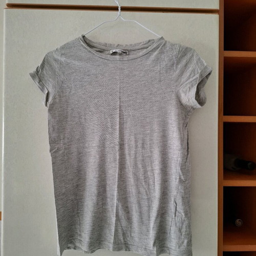 Pull & Bear short-sleeve gray blouse used, size S