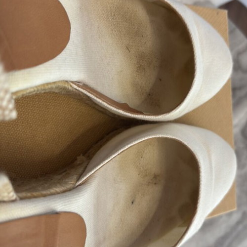Castañer wedge espadrilles size 40, off-white
