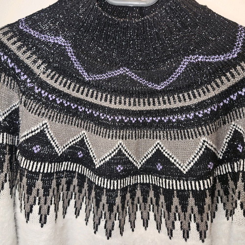 Tally Weijl sweater used, size M, white multicolor