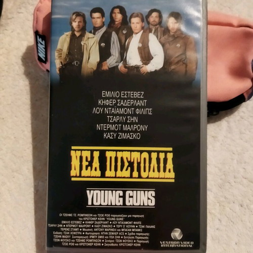 Young Guns VHS used, action with subtitles