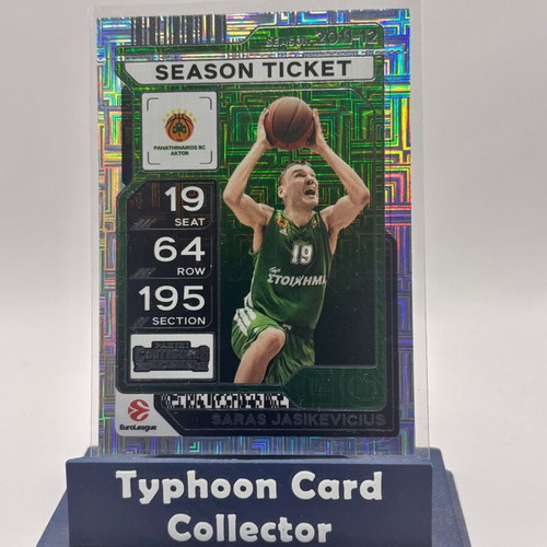 2025-26 Panini Contenders EuroLeague Saras Jasikevicius card