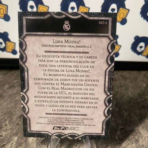 Luka Modric Topps Real Madrid Fan Set Monolith new