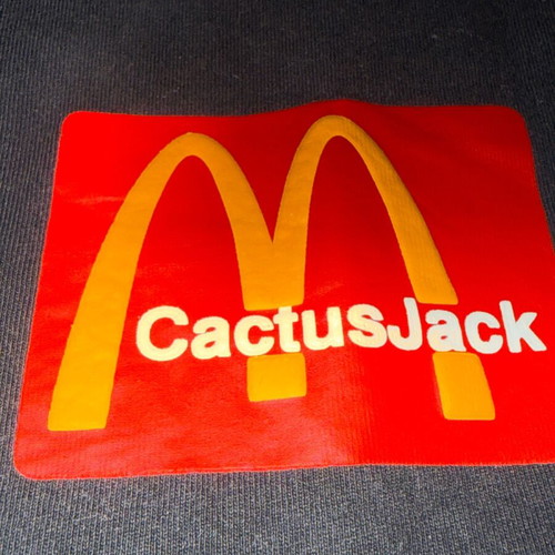 Travis Scott x McDonald's Cactus Jack T-shirt Large like new, black