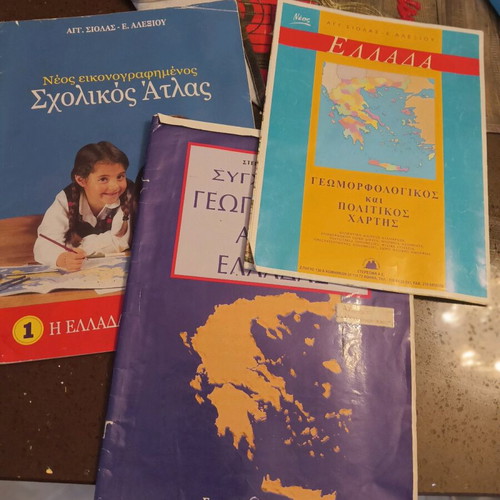 Maps used, pack of 3 school